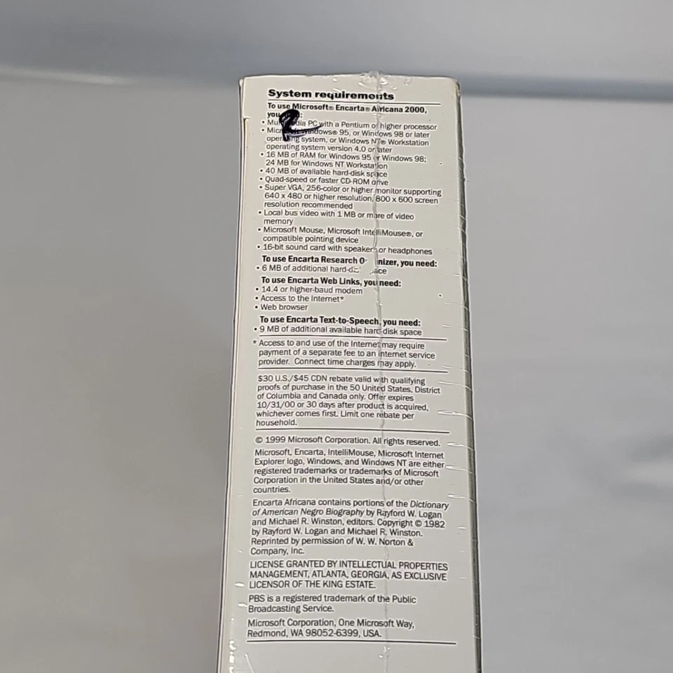VTG Microsoft Encarta Africana 2000 Encyclopedia PC CD-ROM Software Windows - Image 4 of 4