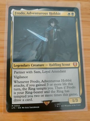 MTG Frodo, Adventurous Hobbit 0002 Herr der Ringe M/NM Free UK P&P