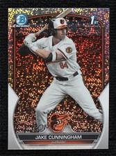 2023 Bowman Draft Chrome Sparkle Refractor Jake Cunningham #BDC-198 14jr