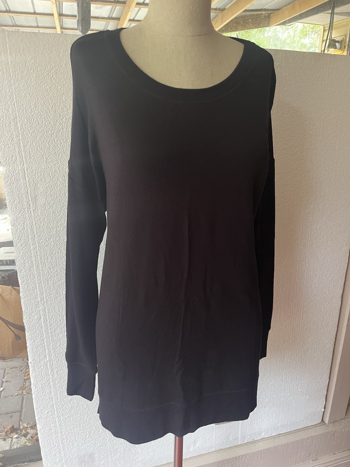 Workshop Republic Sweater Women’s Size Large Black Sweater Pullover Long
