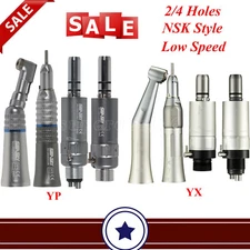 Dental low speed handpiece straight contra angle push/latch 2/4holes motor zl