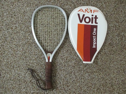 VINTAGE AMF VOIT IMPACT ONE RACQUETBALL RACQUET RACKET WITH COVER EUC ...