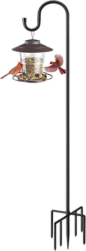 84" Shepherds Hooks for Outdoor, Heavy Duty Garden Bird Feeder Pole Hanging Bird