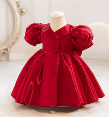 Baby Blume Mädchen Party Brautjungfer Prinzessin Kinder Kleid HochzeitKleid Bow