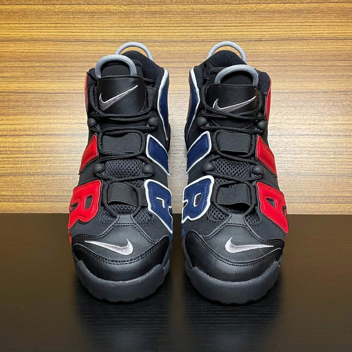 Nike Air More Uptempo Scottie Pippen Black/Blue/Red Mens Shoes Size 10