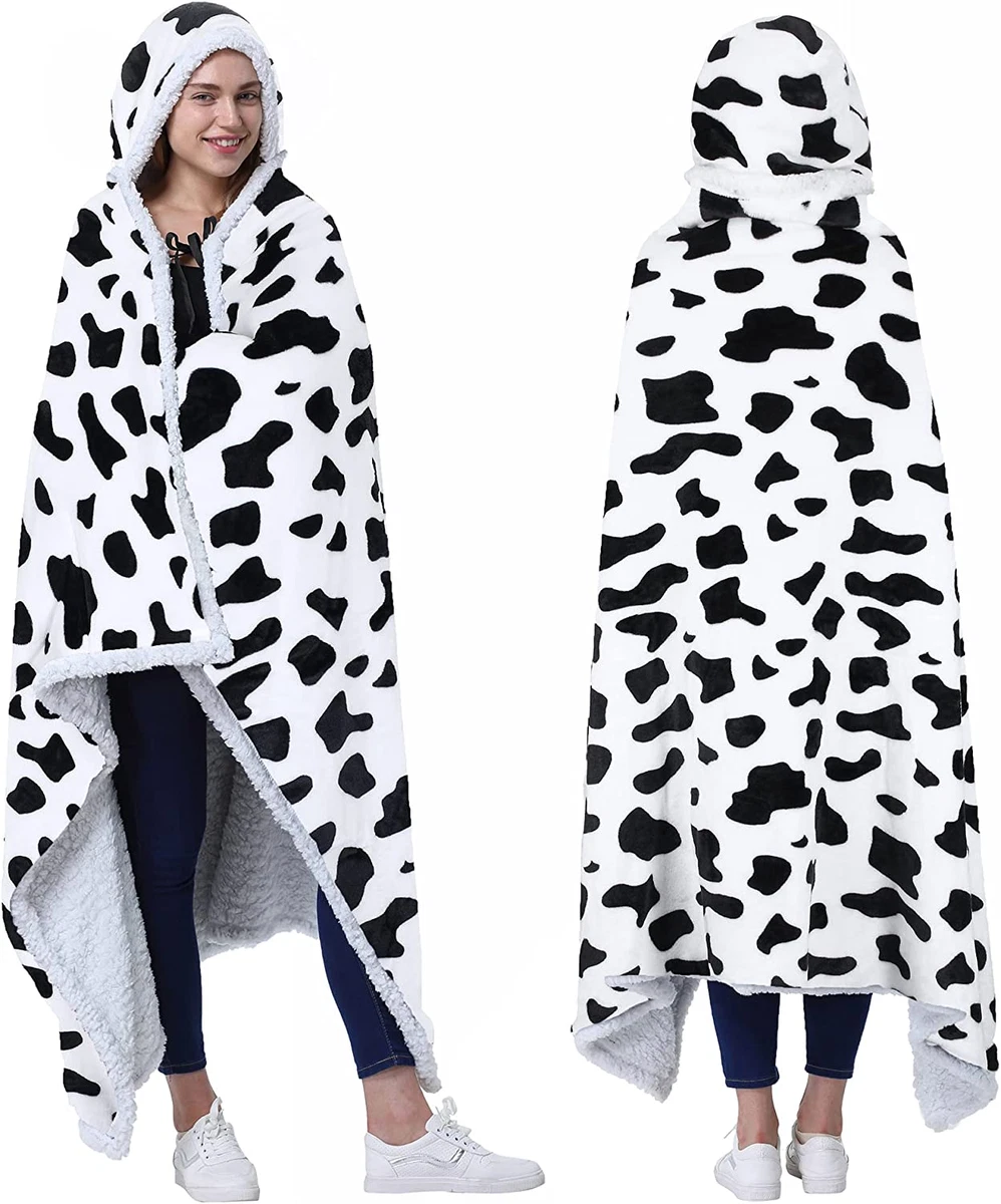 Hooded cow blanket sale