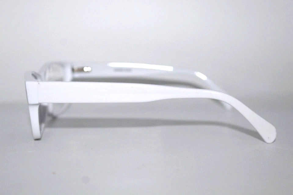 NUEVOS MARCOS DE GAFAS AUTÉNTICOS BLANCOS LISOS ÓPTICOS MODERNOS 60-17-150 MM Foto 4 de 4