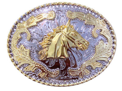 HORSE HEAD RODEO BELT BUCKLE WESTERN ANIMAL  FASHION HORSE Hebillas Vaqueras