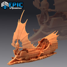 Tribal Ship, The Ramhorn #1900 by Epic Miniatures | Epic 56-Piece Gargantuan Min
