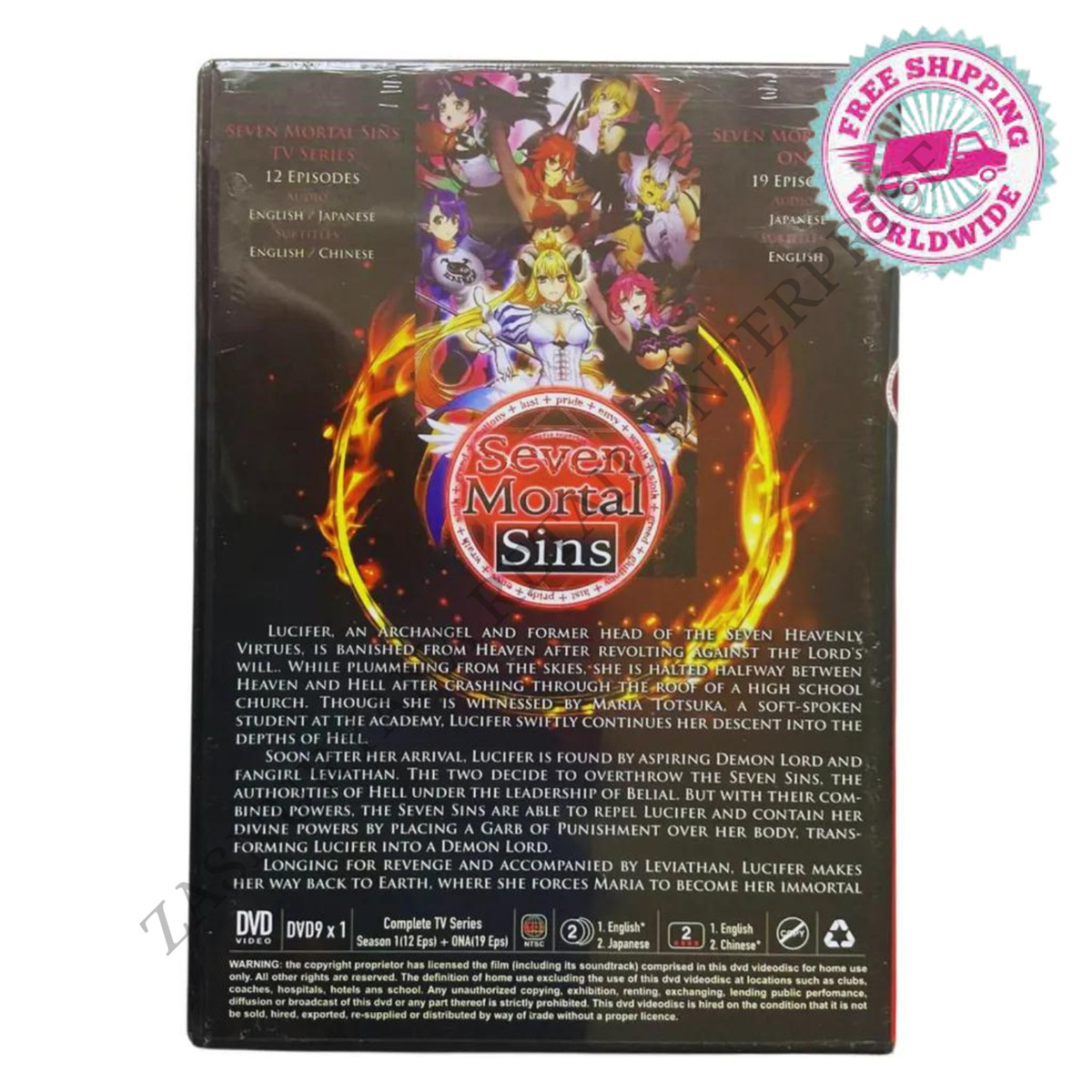 Seven Mortal Sins (Uncensored) Japanese Anime DVD DUBBED SUBTITLED FREE  SHIPPING | eBay