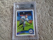 2011 Topps #27 BEN ZOBRIST Signed AUTOGRAPH BECKETT COA Slab Chicago Cubs