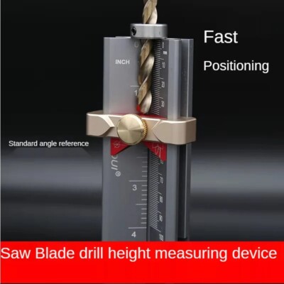Woodworking Limit Ring Saw Blade Drill Bit Height Gauge Quick Positioning