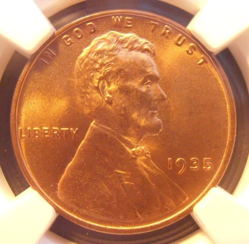 1935 P Lincoln Cent, NGC Certified MS 66 RB   (35PN68)