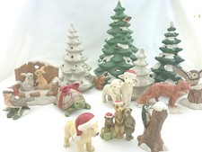 Goebel Winterwald Tannenbaum Lichterbaum Fuchs Buntspecht Hase Eule