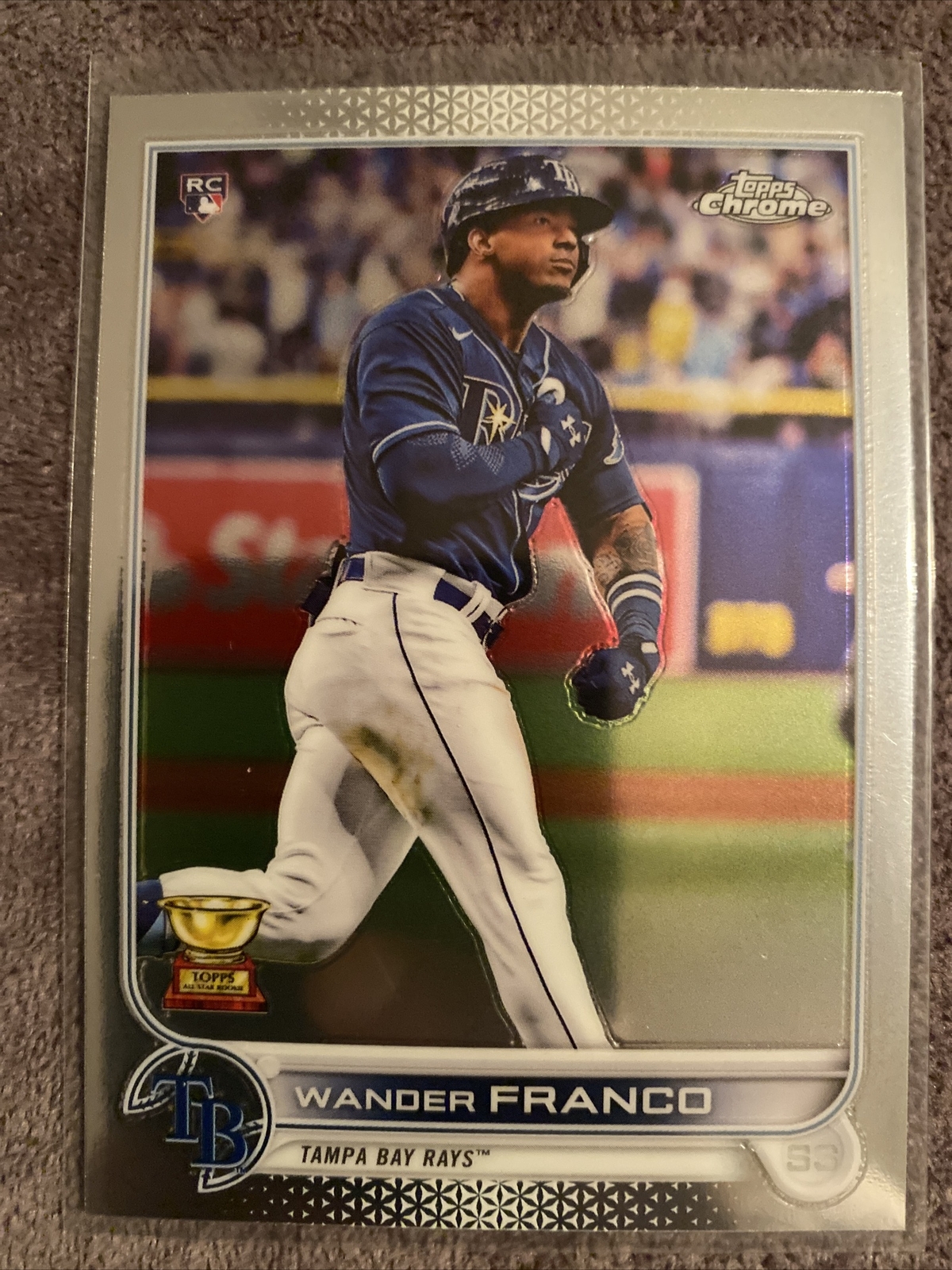 2022 Topps Chrome Wander Franco Tampa Bay Rays Base Rookie Card #35 💎