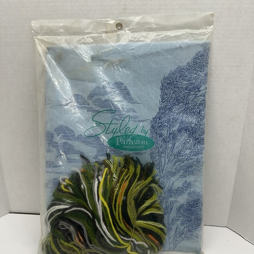 NOS Sealed 1974 Paragon Creative Crewel Stitchery Westwind Picture Kit 0211 - Picture 9 of 10