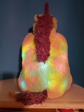 Unicorn Purple rainbow LG 19" plush Original Light Up 2013 GLOW Pillow Pets