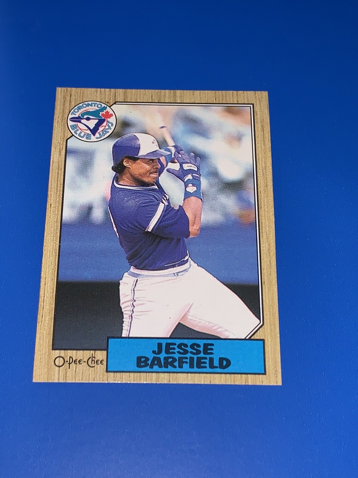 1987 O-Pee-Chee Jesse Barfield Baseball Card #24 Toronto Blue Jays NM-MINT