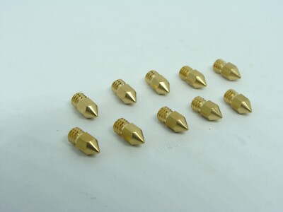 0.4mm - 10Pcs Pack Lot MK10 Extruder Hotend Hot End 3D Printer Nozzle M7 Brass