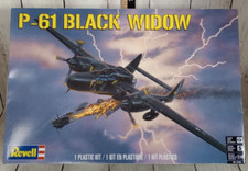 Revell P-61 Black Widow 1/48 Scale Model Kit Night Fighter Plane Open Box