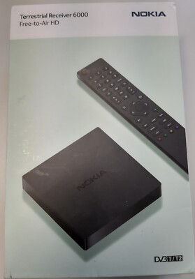 DVB-T2 Receiver mit Fernbedienung, Nokia 6000, Terrestrisch  DVB-T, WIE NEU!