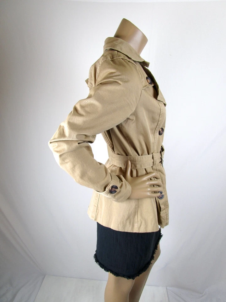 YMI двубортный холст куртка размер маленький верблюд цвет хлопок - Изображение 4 из 4
