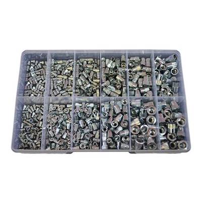 Kit Size 700 Nutsert M3 M4 M5 M6 M8 M10 Zinc Flange & CSK Splined ...