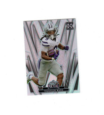 2024 Leaf Metal Football Silver Prismatic Treshaun Ward Base   Card 151