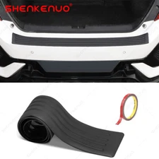 Car Rear Trunk Sill Pad Bumper Protector Guard Rubber Trim Anti-Scratch Cover 1X