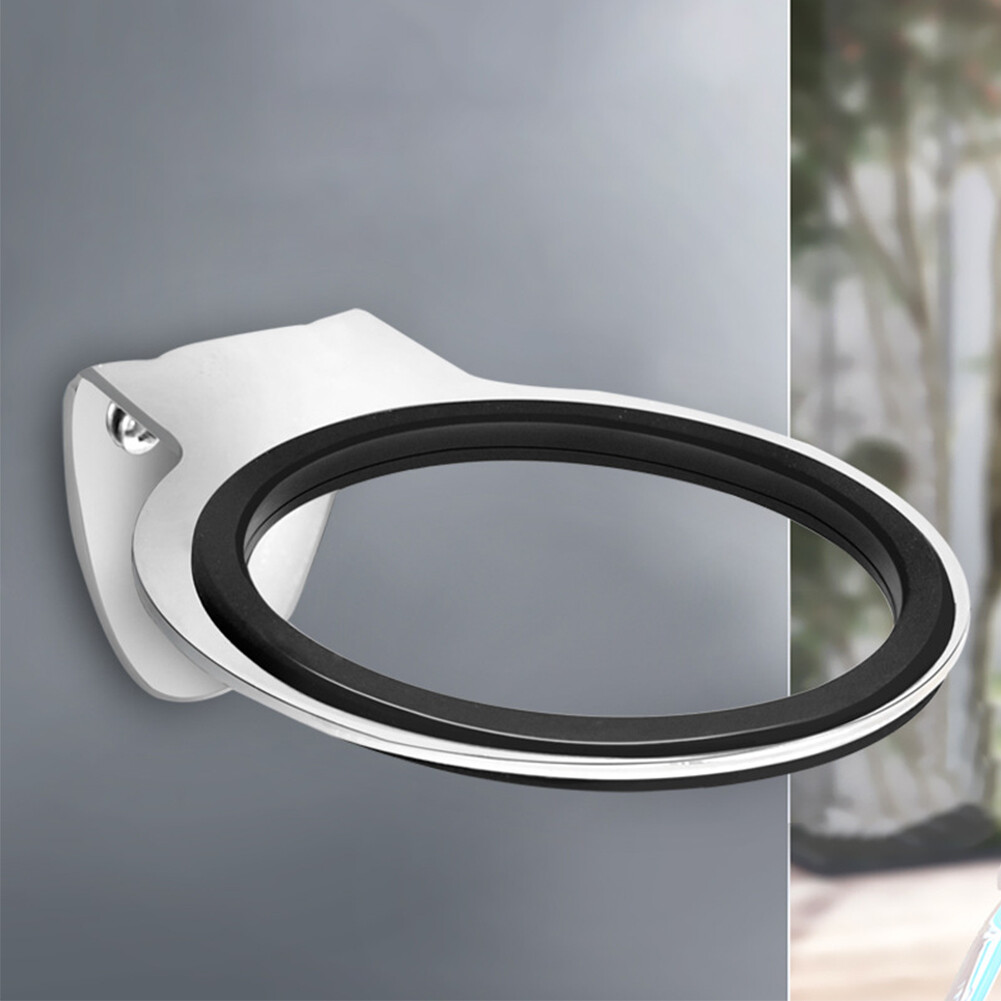 Wall Mounted Hair Dryer Holder Round Screws Gasket Bathroom Stainless Steel eBay