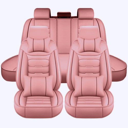 Juego completo de funda de asiento de coche de cuero universal resistente a arañazos protector de cojín - Imagen 13 de 19