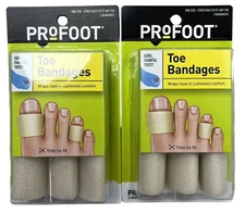 ProFoot Toe Bandages One Size 3 Each ( 2 boxes )