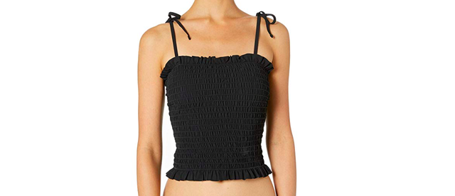 tory burch smocked tube top