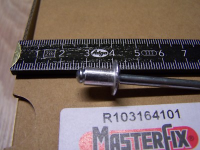 250 Blindnieten 6,4x10 Mm – Alu/Stahl Flachkopf – Popnieten Standard – Für Blech & Co.