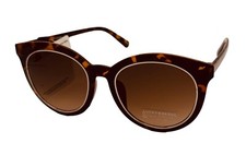 Lucky Brand Sunglass Tortoise Round Plastic Fashion, Gradient Lens D2005