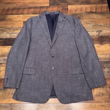 Jos A Bank 1906 Sport Coat Mens 46 Long Gray Tailored Fit Blazer