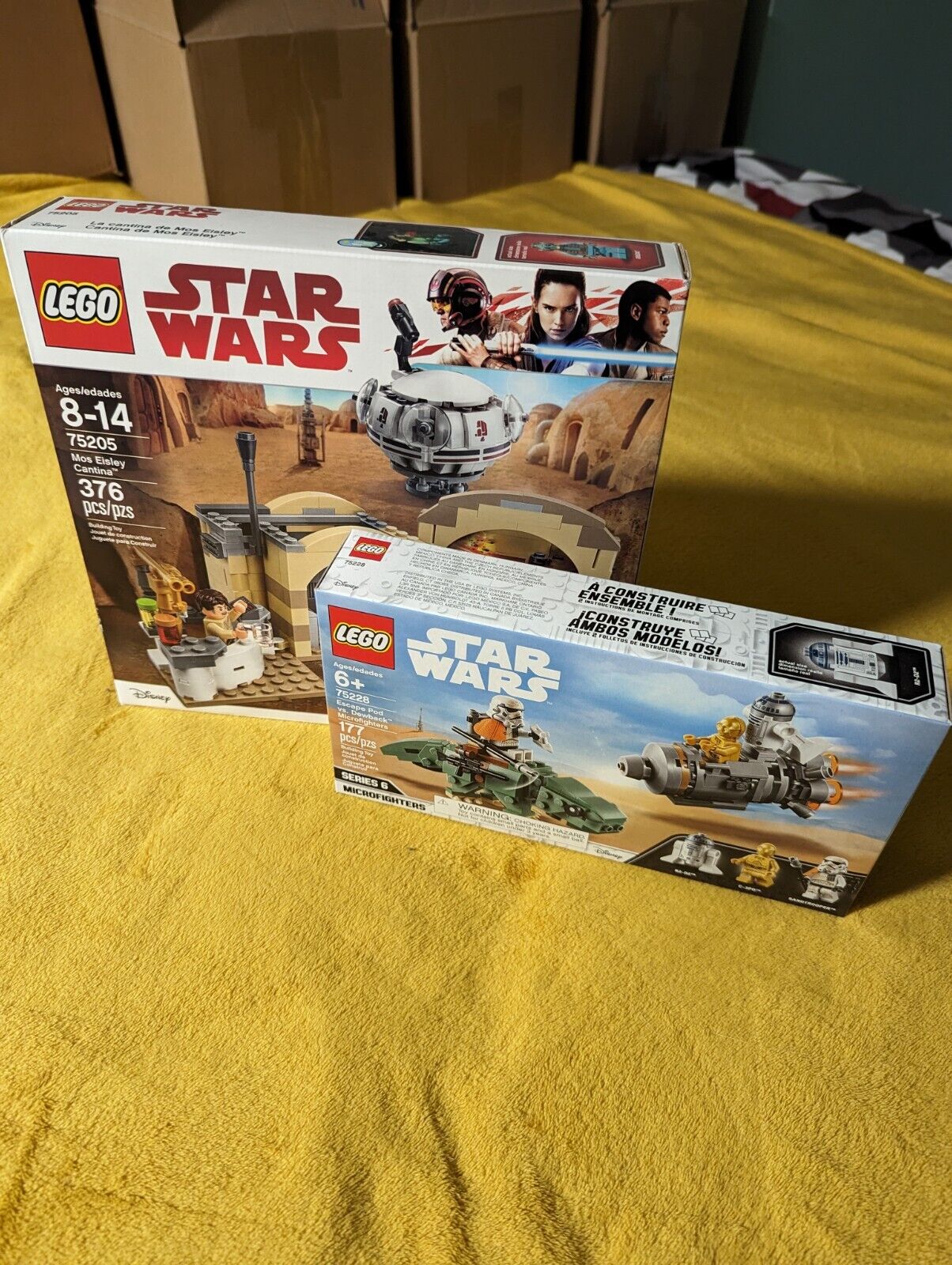 LEGO Star Wars Lot: Mos Eisley Cantina 75205 & Escape Pod vs Dewback 75228 NISB