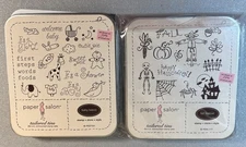 2 Stamp Sets From Paper Salon: Baby Basics & Fall Festival Brand New