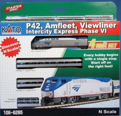Kato 106-6285DCC Amfleet II & Viewliner Intercity Express Train 4 Car N Scal