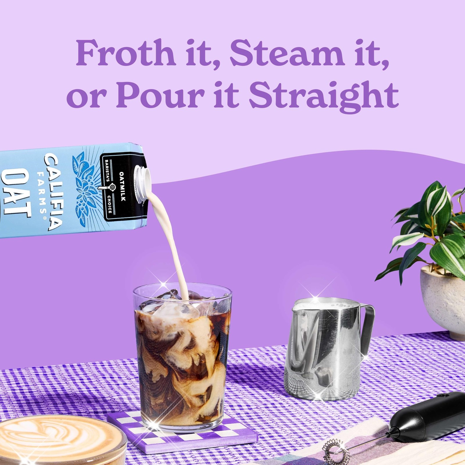 Oat Barista Blend Oat Milk, 32 Oz (Pack of 6), Shelf Stable, Dairy Free, Plant