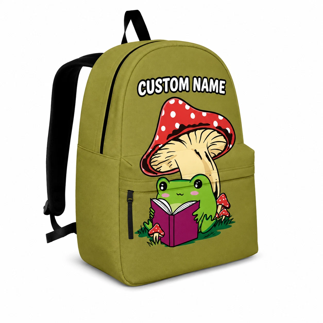 Custom Name Frog Backpack for Kids