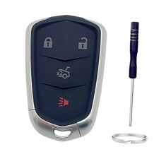 Key Fob Shell Replacement for 2015 2016 2017 2018 2019 Cadillac 4 Button