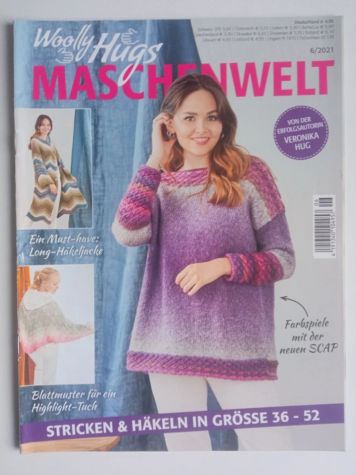 Woolly Hugs Maschenwelt 6-2021 - Stricken und Häkeln in Größe 36-52 - Bild 1 von 1