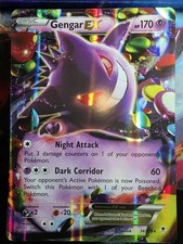 Carta Pokemon Gengar EX 34/119 XY Forze Fantasma Holo Rara Jumbo Card