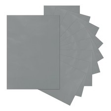 10Pcs Adhesive Vinyl Sheets Bundle,8.3  x 12  Self Adhesive Vinyl, Gray
