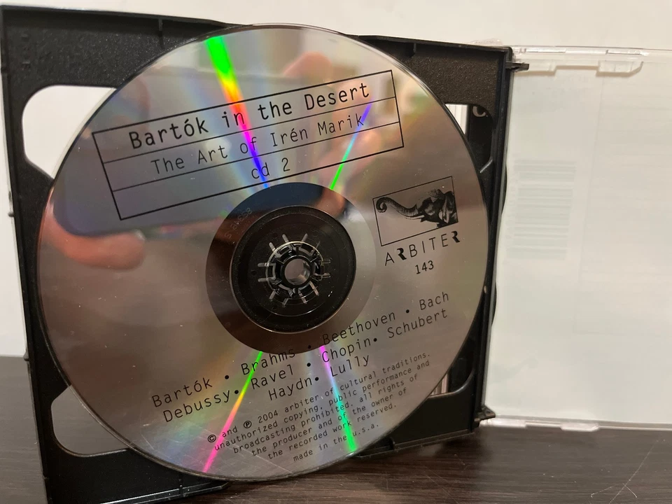 IREN MARIK - Bartok In The Desert (2 Discs) - Compact Disc CD - Excellent Cond. Foto 4 de 4