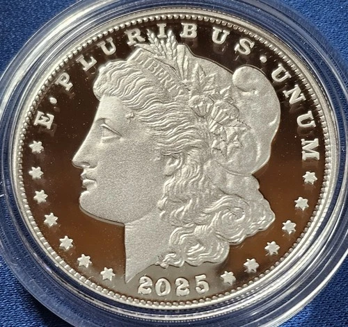 2025 S Morgan Silver Dollar Proof Commemorative Coin w/ Box and COA