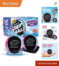 Ultimate Water Skip Balls - Durable Black Splatter Toys for Fun at Pool Beach