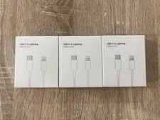    Lot Of 3 USB-C to iphone Cables - Fast Charging - 1m 3.3ft 