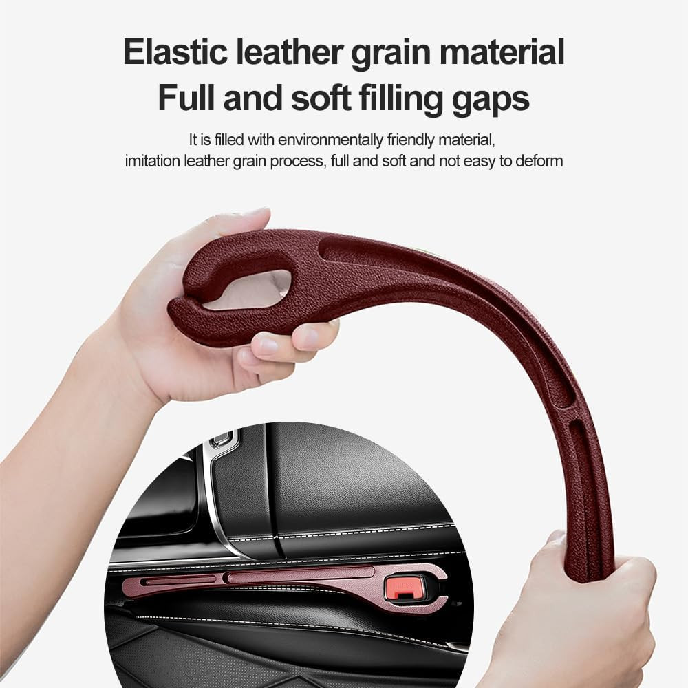 2PCS Car Seat Gap Filler Organizer with Phone Holder,[Upgrade Version] Car Seat 